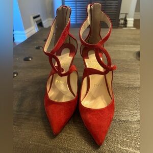 Christian Louboutin heels 85mm zip back size 36